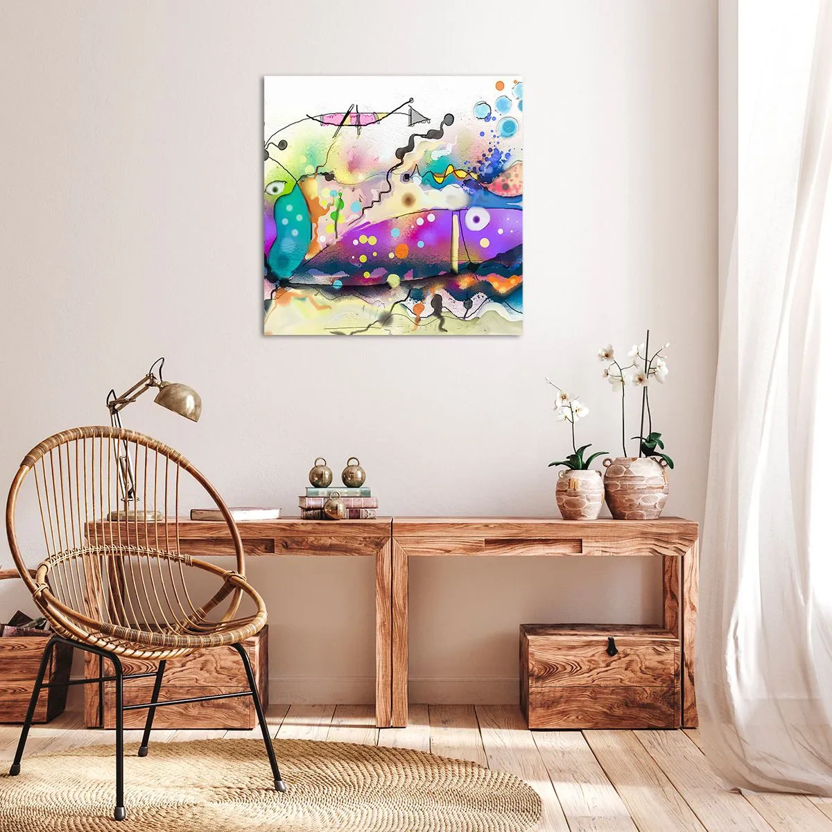Canvas picture - No Words! - 60x60 cm