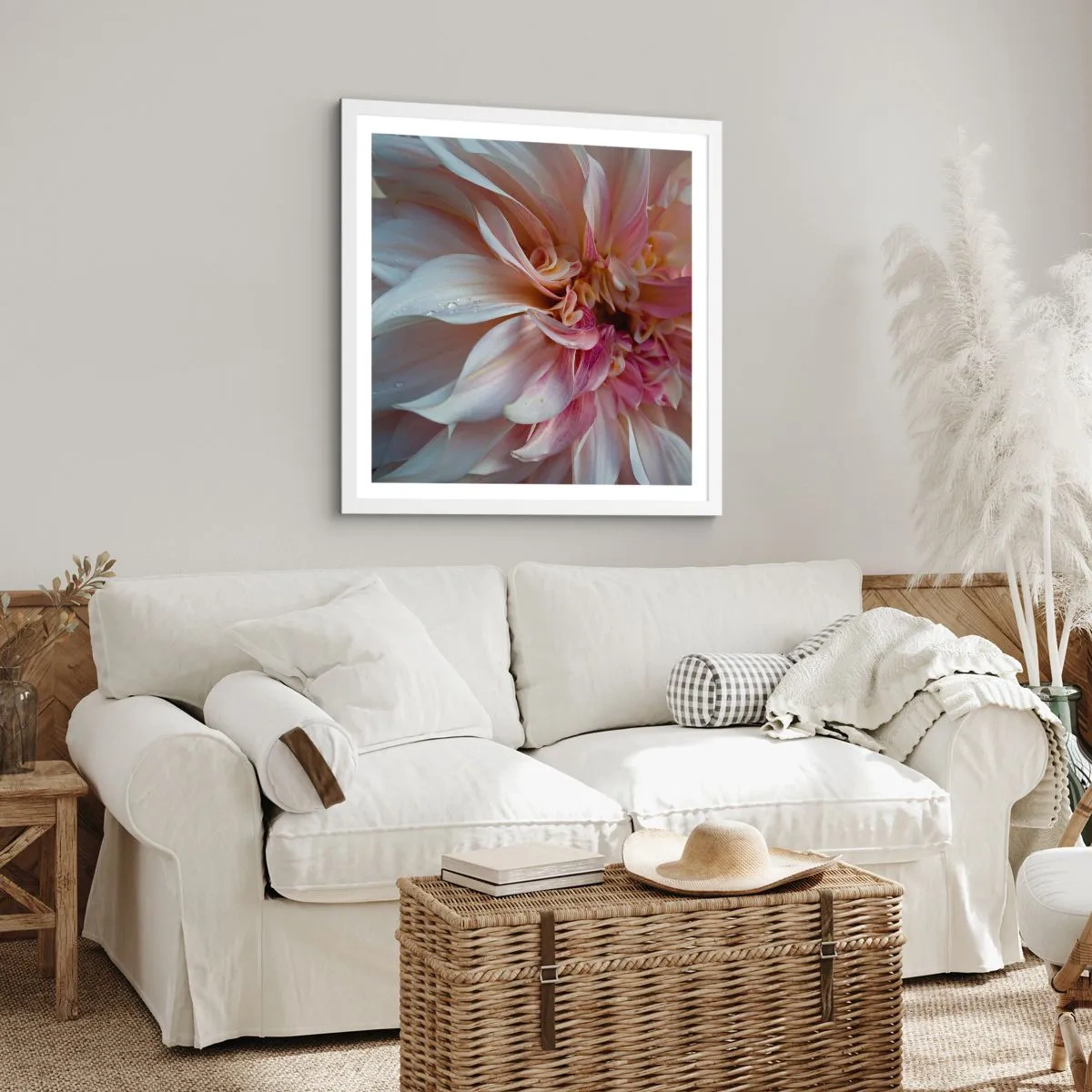 Poster in white frmae - Blooming Freshness - 40x40 cm