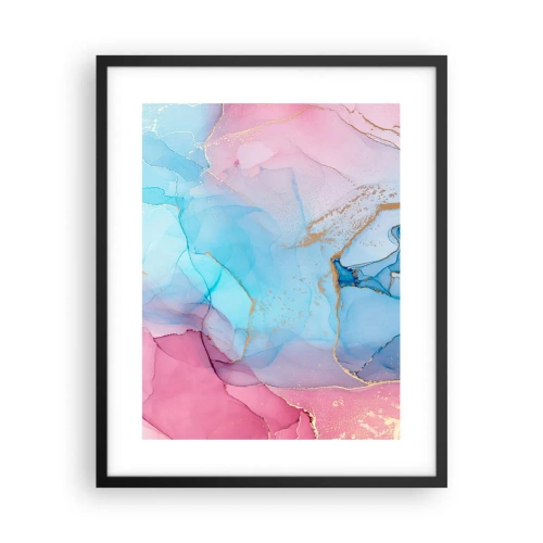 Poster in black frame - Encounter and Permeation - 40x50 cm