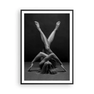 Poster in black frame - Geometry of Nakedness - 70x100 cm