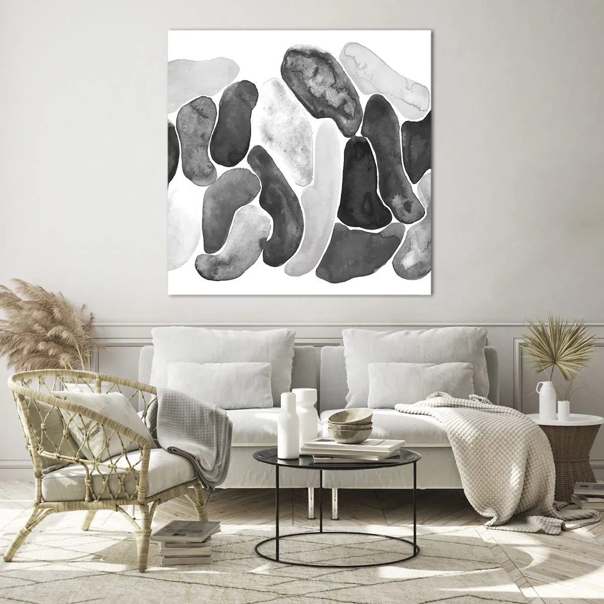 Glass picture - Stone Abstract - 40x40 cm