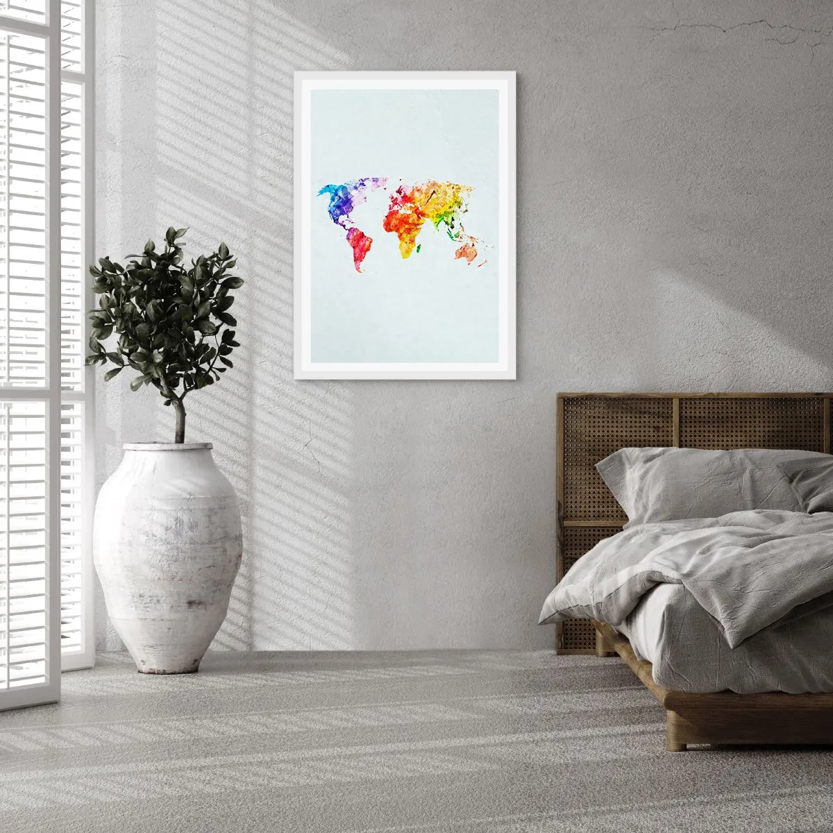 Poster in white frmae - All Colours of Light - 61x91 cm