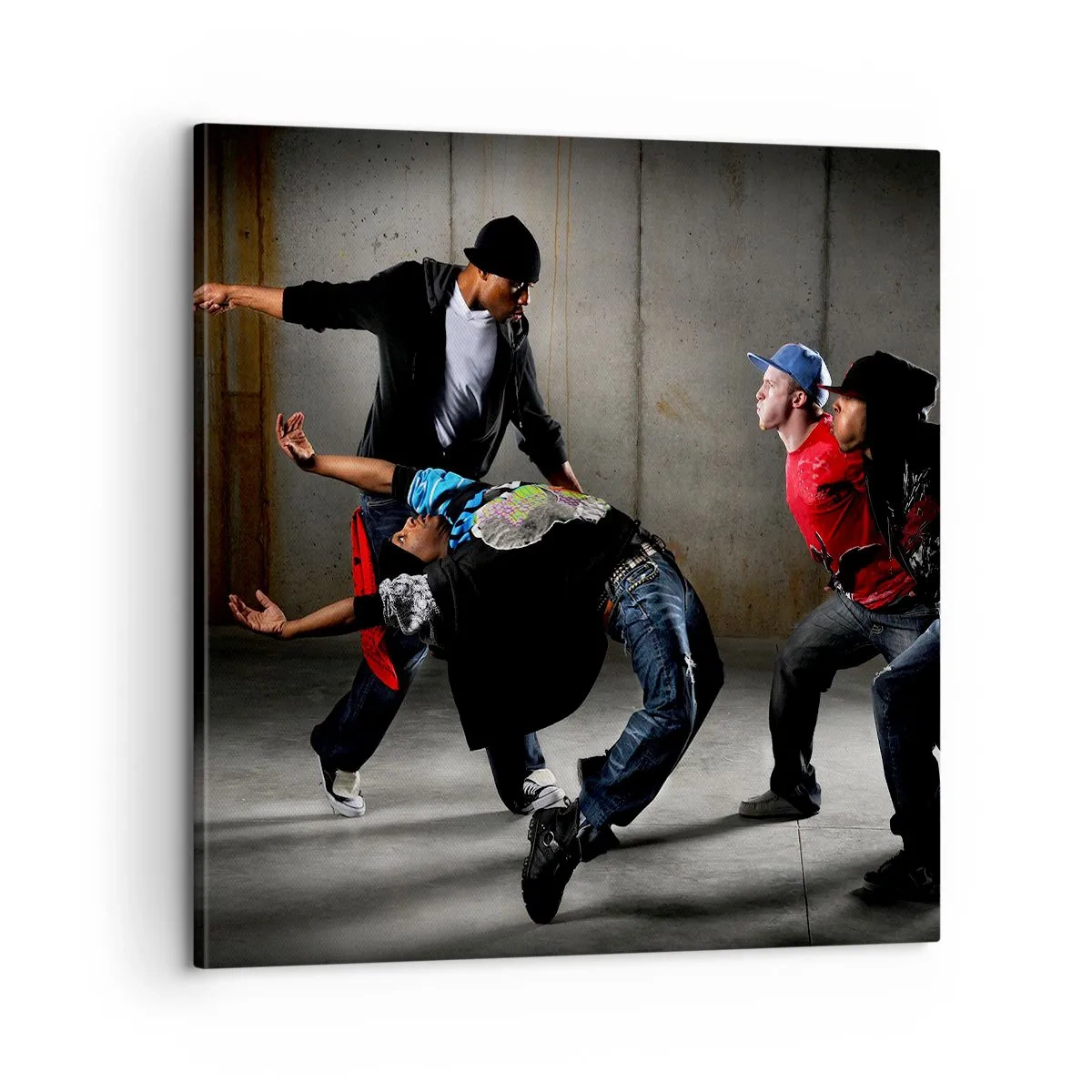 Canvas picture - Dancing with Street Wind - 60x60 cm