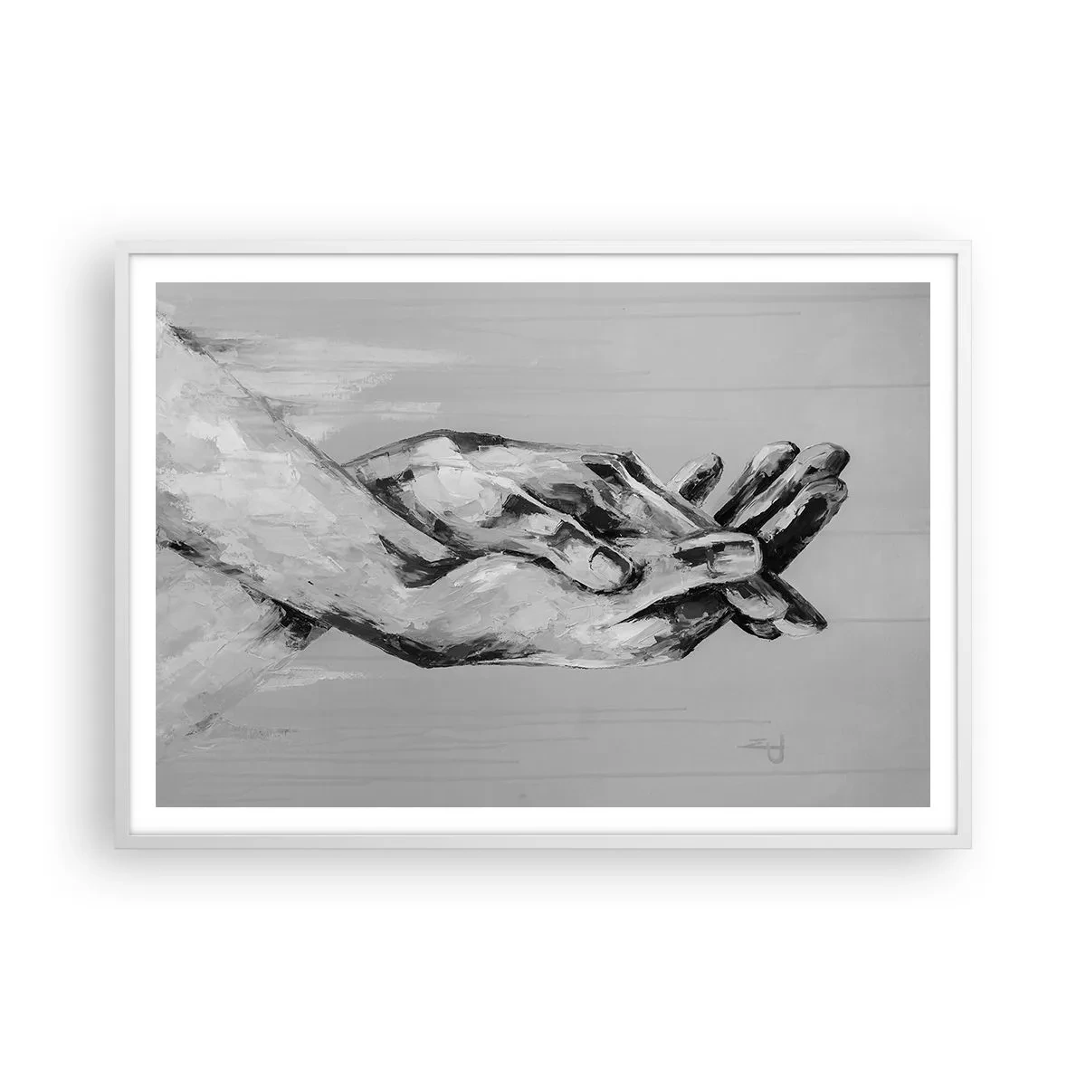 Poster in white frmae - The Beginning… - 100x70 cm