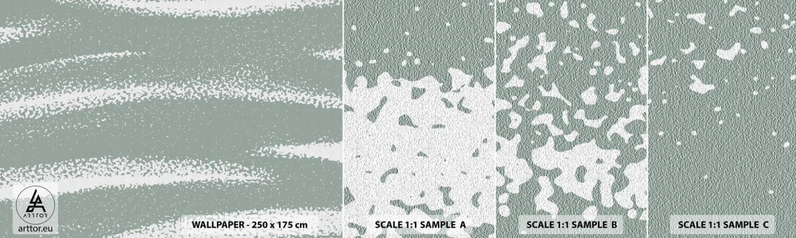 Photo Wallpaper Sample Self-Adhesive Deluxe Sticker - Abstrcat in Winter Climate - Abstraction, Bright, Minimalism - 100x30 cm