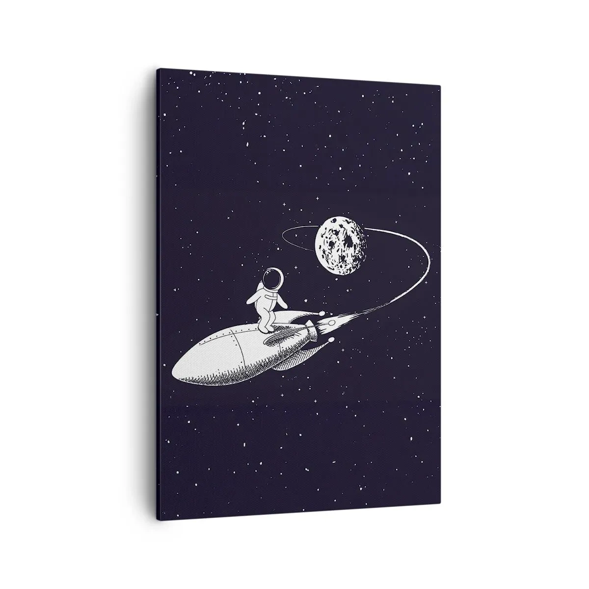 Canvas picture - Space Surfer - 50x70 cm