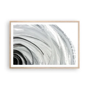 Poster in light oak frame - Orbital Composition - 91x61 cm