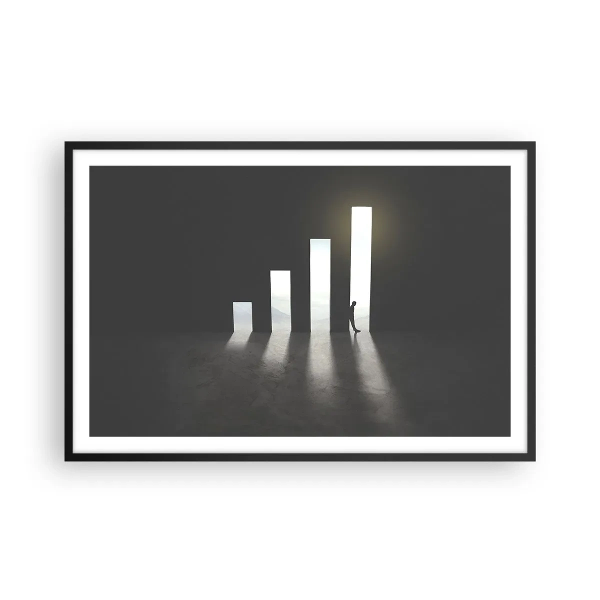 Poster in black frame - Success - Impression - 91x61 cm