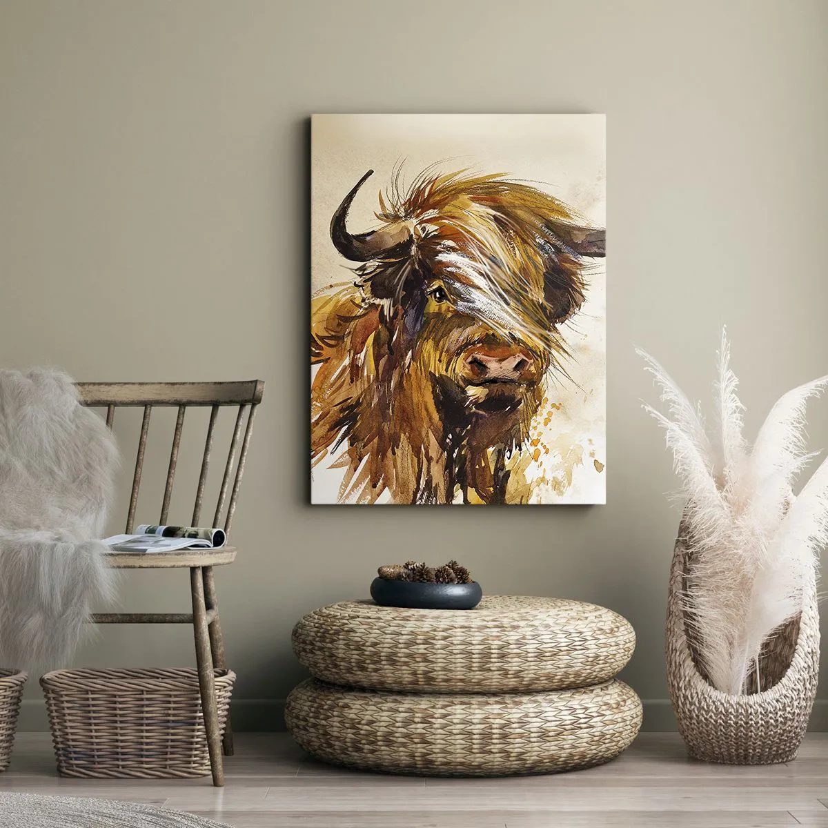 Canvas picture - Pride of a Hunter - 45x80 cm
