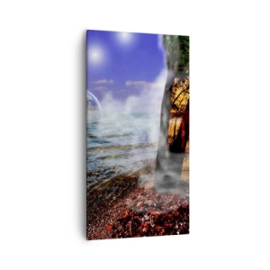 Canvas picture - Surrealistic Landscape - Unity of Nature - 55x100 cm