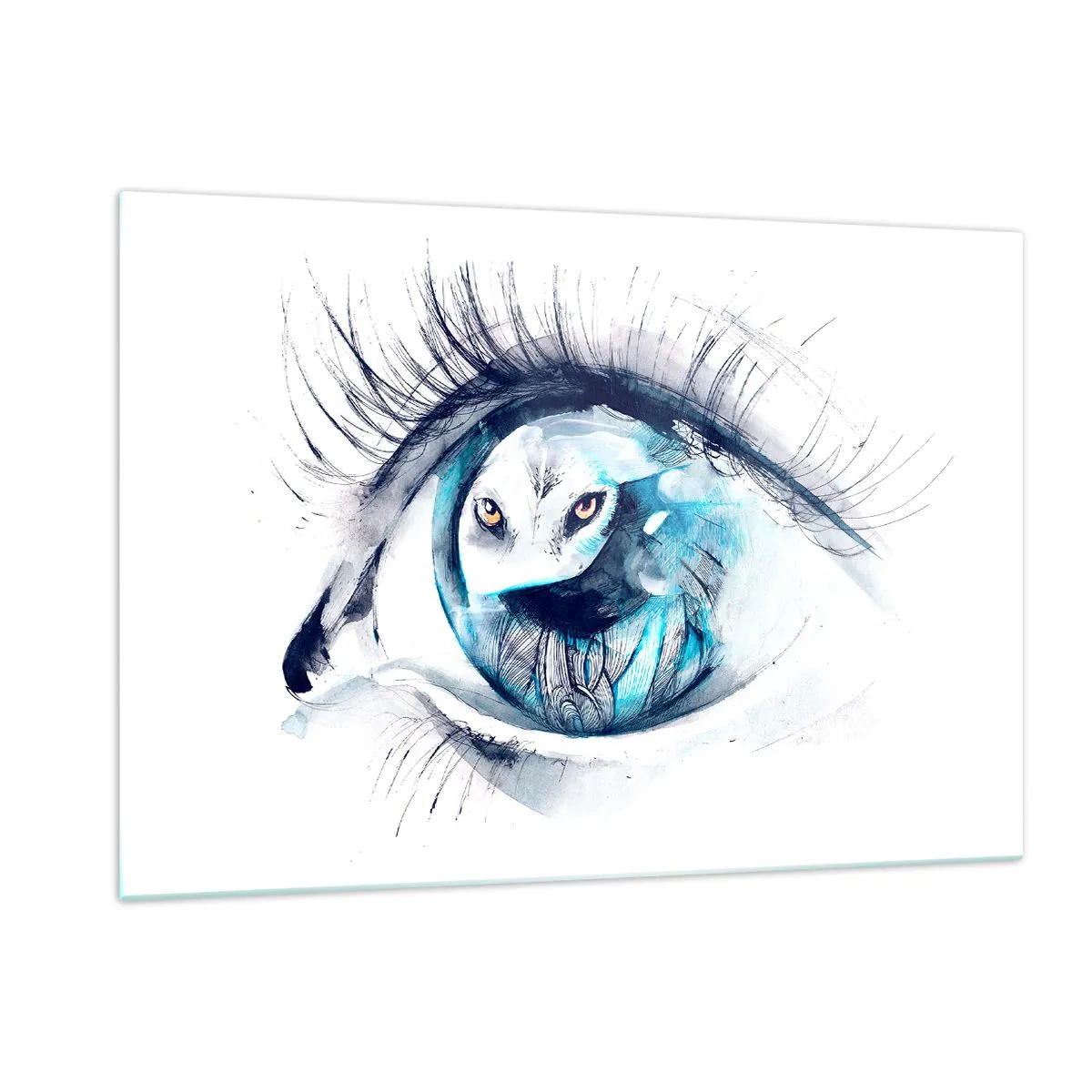 Glass picture - Eye to Eye with Wilderness - 120x80 cm