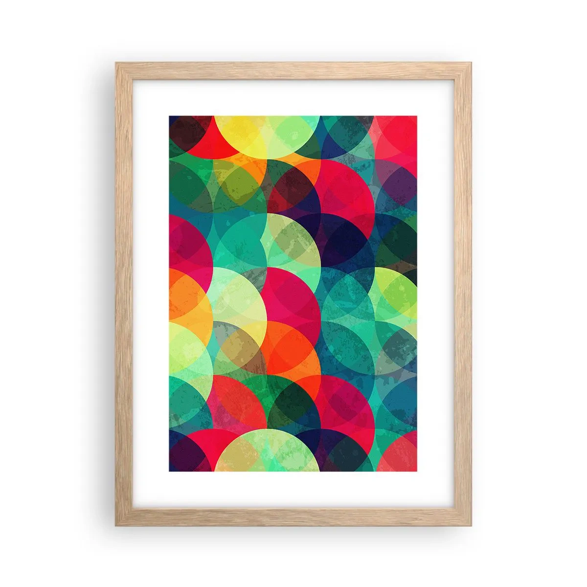 Poster in light oak frame - Into the Rainbow - 30x40 cm