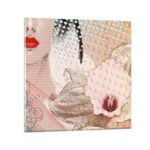 Glass picture - Comic Heroine - 30x30 cm