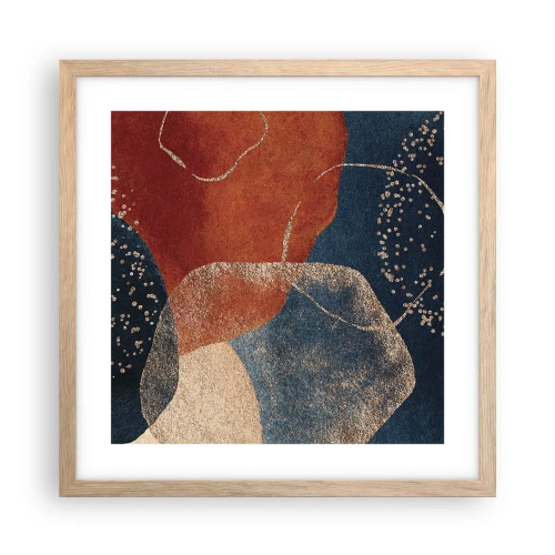 Poster in light oak frame - Lightness of Being - 40x40 cm
