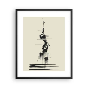 Poster in black frame - Hasty Abstract - 40x50 cm