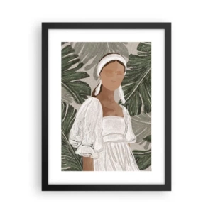 Poster in black frame - Exotic Portrait - 30x40 cm