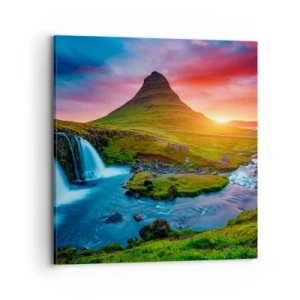 Canvas picture - Iceland - Fire and Water - 70x70 cm