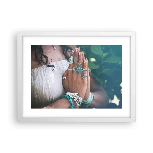 Poster in white frmae - Welcome to the Centre of Wellbeing - 40x30 cm