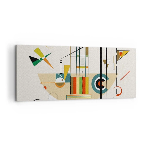 Canvas picture - And the World Laughs - 100x40 cm