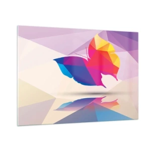 Glass picture - Butterfly Raainbow - 100x70 cm