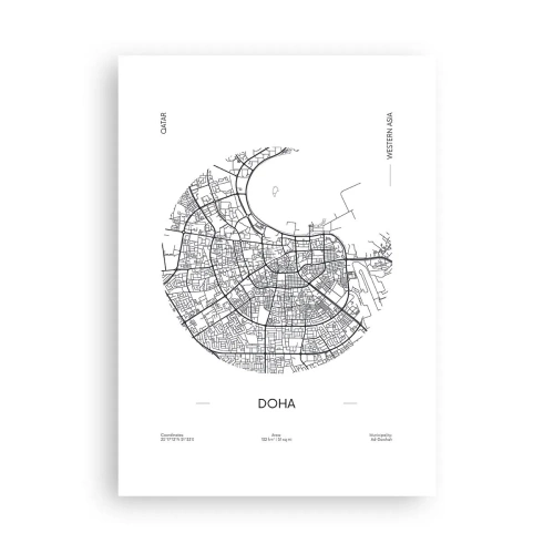 Poster - Anatomy of Doha - 50x70 cm