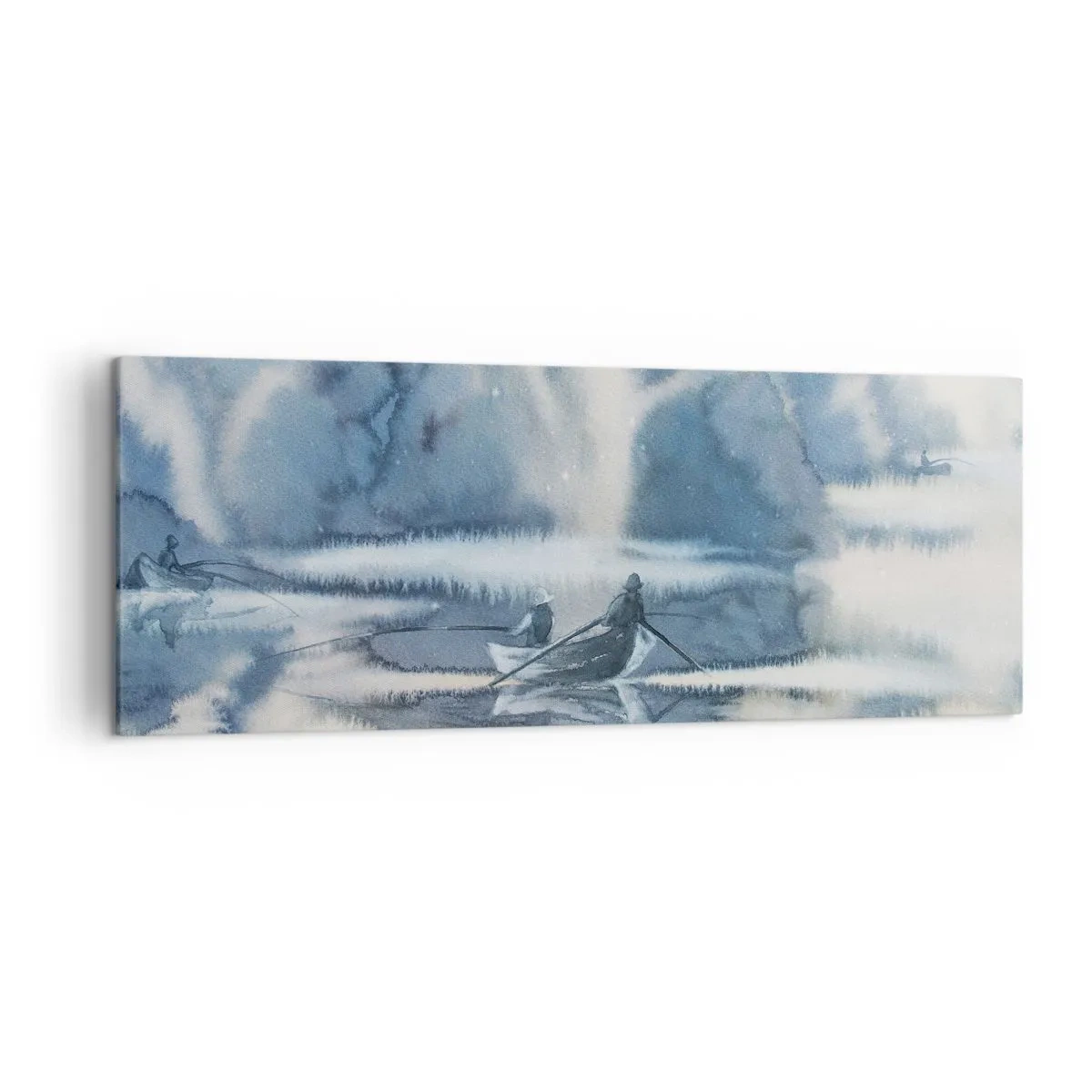Canvas picture - Fishermen in Their Paradise - 140x50 cm