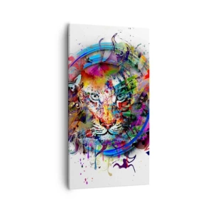 Canvas picture - Behind Rainbow Curtain - 55x100 cm