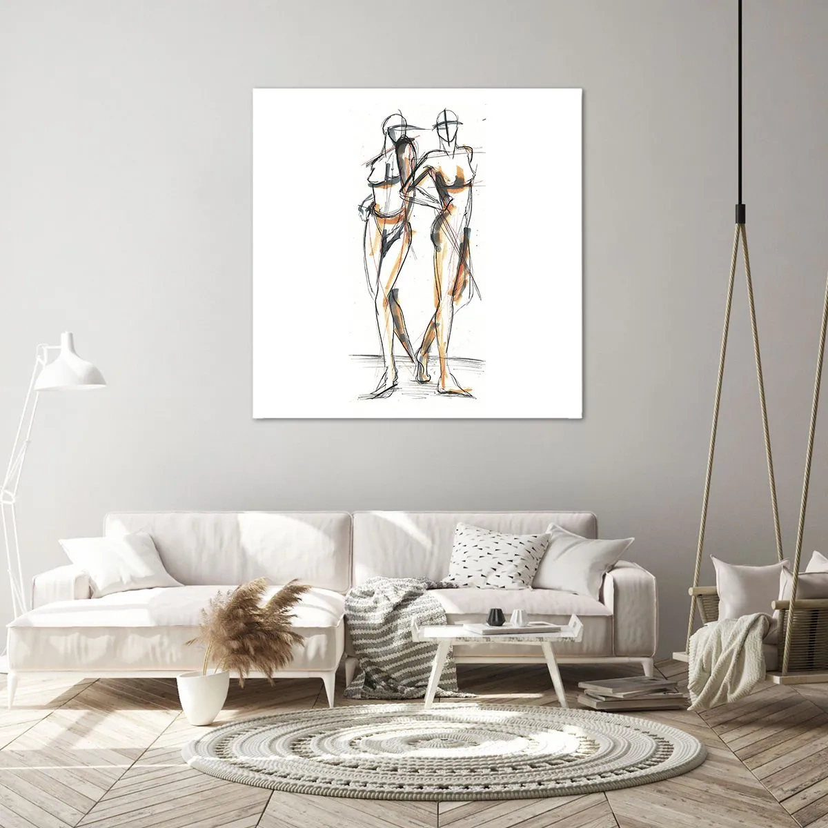 Canvas picture - Study of Grace - 70x70 cm