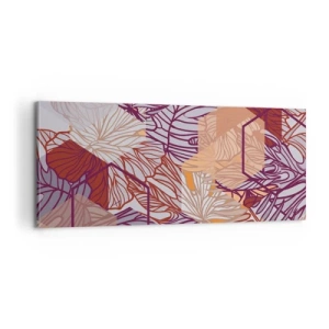 Canvas picture - Impossible Union of Geometry and Nature - 100x40 cm