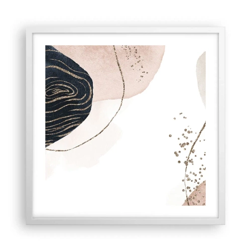 Poster in white frmae - Everything Flows - 50x50 cm