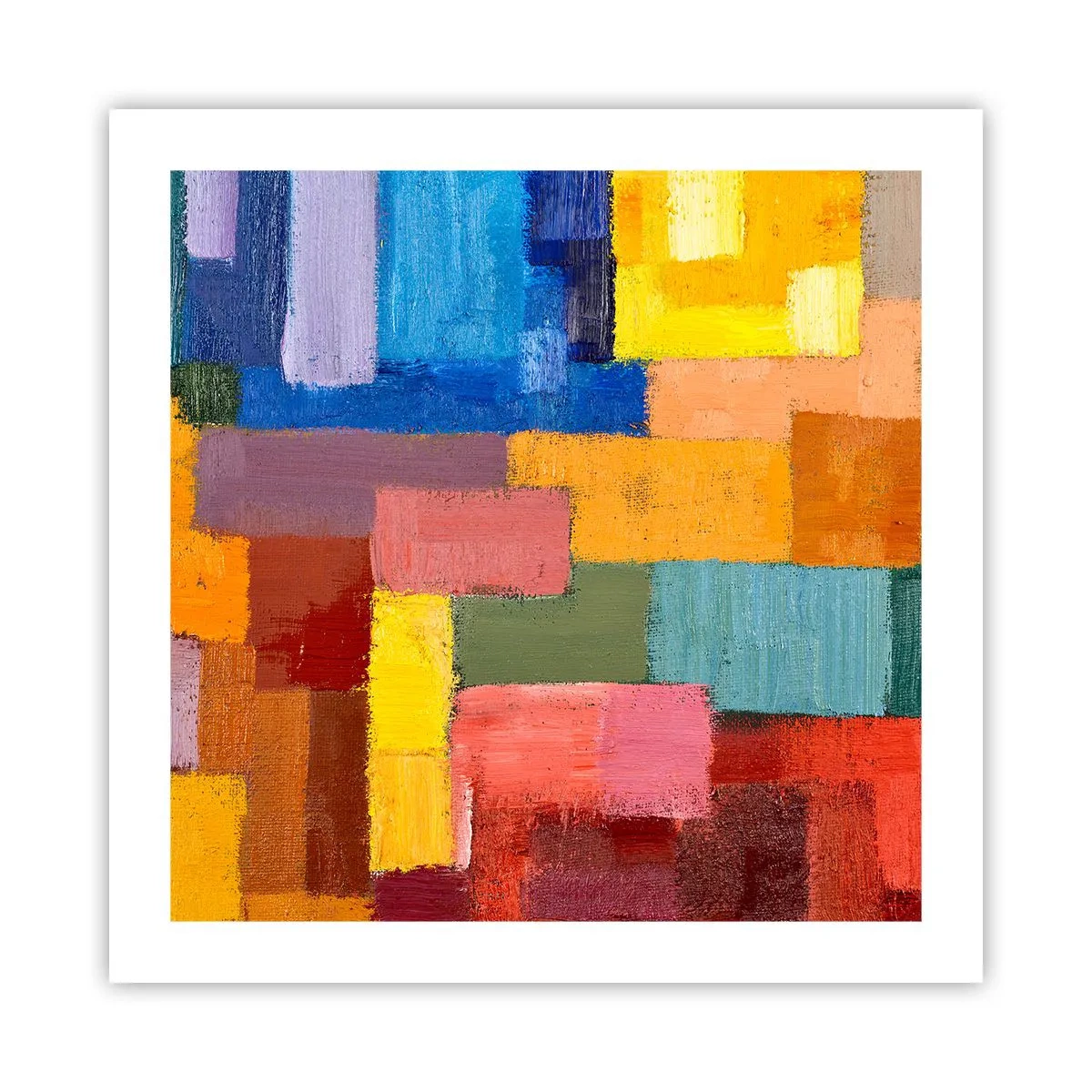 Poster - Each Different, All Colourful - 50x50 cm