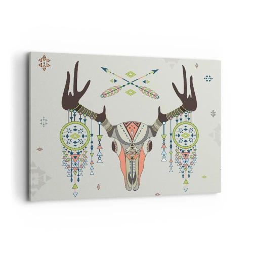 Canvas picture - Trophy of an Indian Hunter - 120x80 cm
