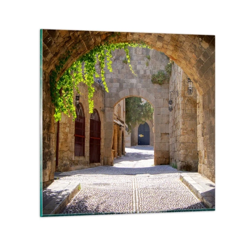 Glass picture - Procession Is on Its Way - 40x40 cm