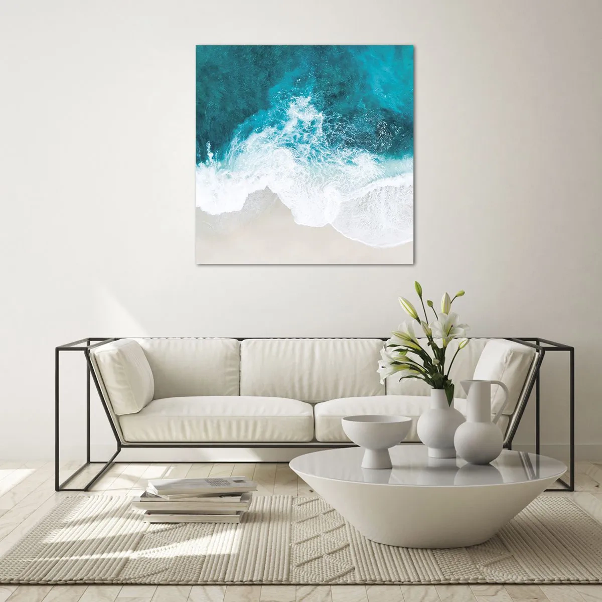 Glass picture - Natural Caress - 30x30 cm