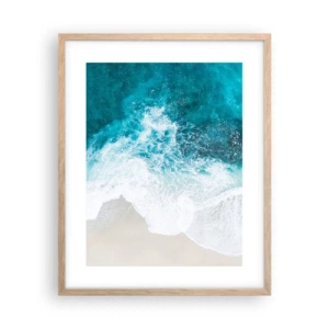 Poster in light oak frame - Natural Caress - 40x50 cm