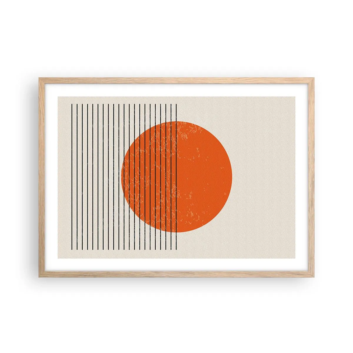 Poster in light oak frame - Always the Sun - 70x50 cm
