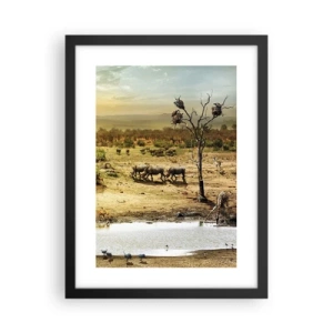 Poster in black frame - There Is a River that Flows from Eden - 30x40 cm