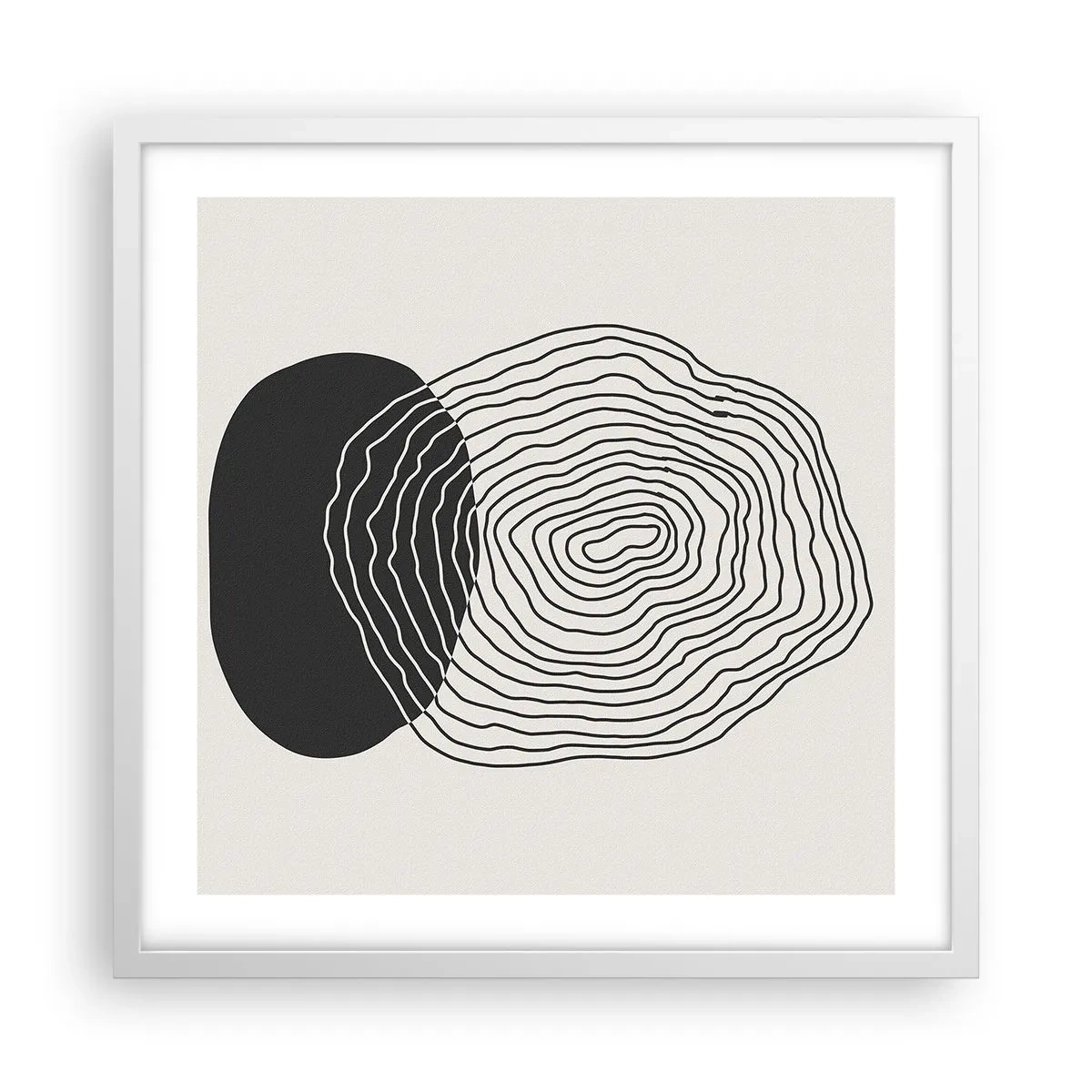 Poster in white frmae - Durability and Vibration - 50x50 cm