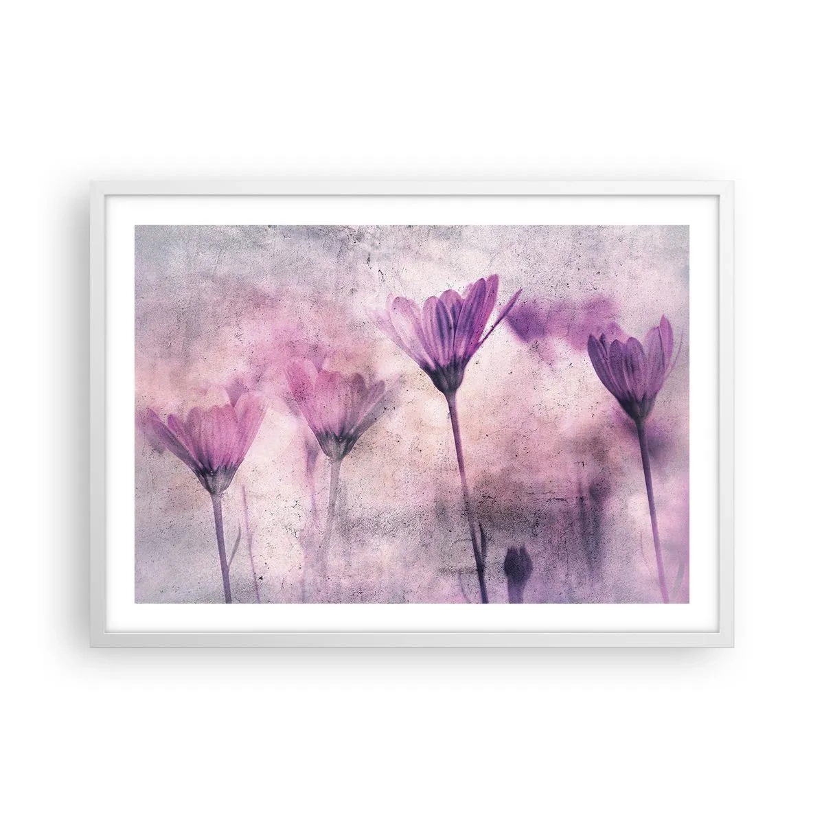 Poster in white frmae - Dream of Flowers - 70x50 cm