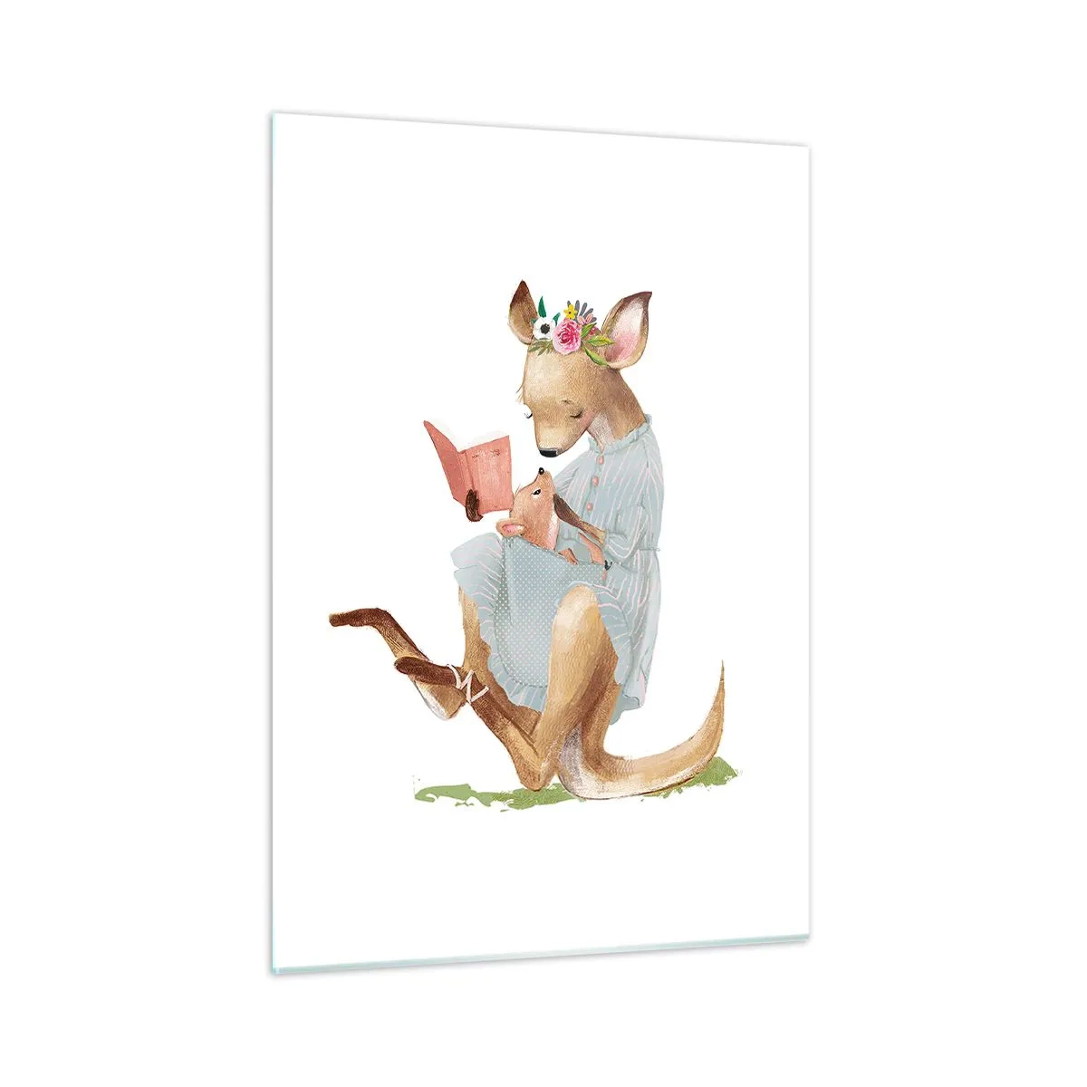 Glass picture - Read to Me, Mum - 50x70 cm