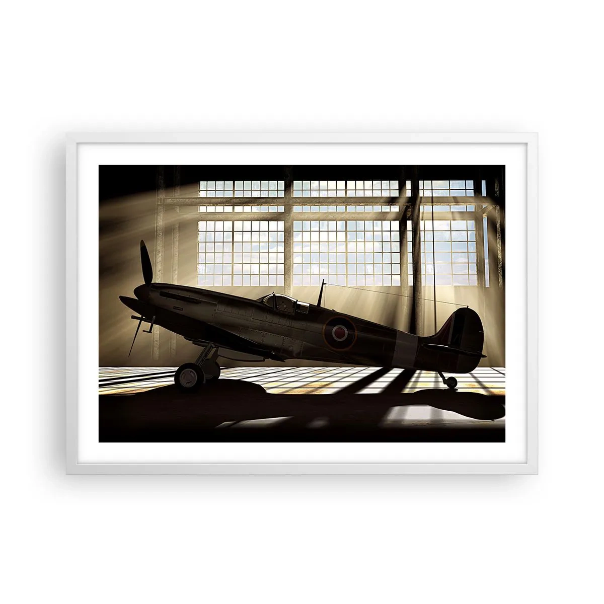 Poster in white frmae - Warrior's Rest - 70x50 cm