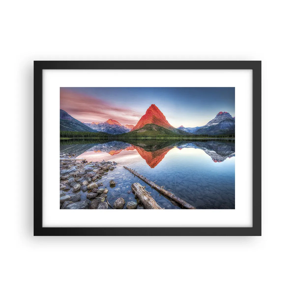 Poster in black frame - Heat and Cold - 40x30 cm