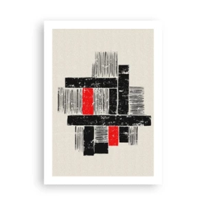 Poster - Red and Black - 50x70 cm