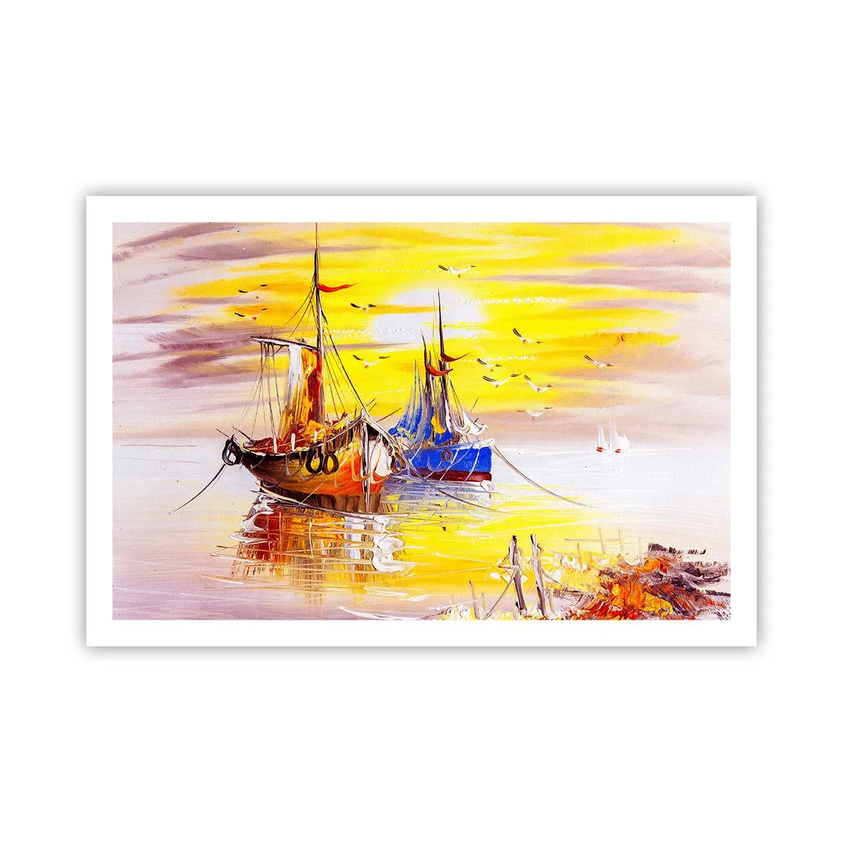 Poster - Deserved Rest in Port - 91x61 cm