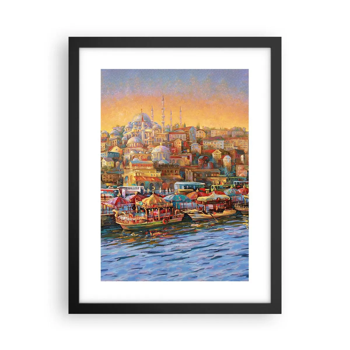 Poster in black frame - Istanbul Story - 30x40 cm