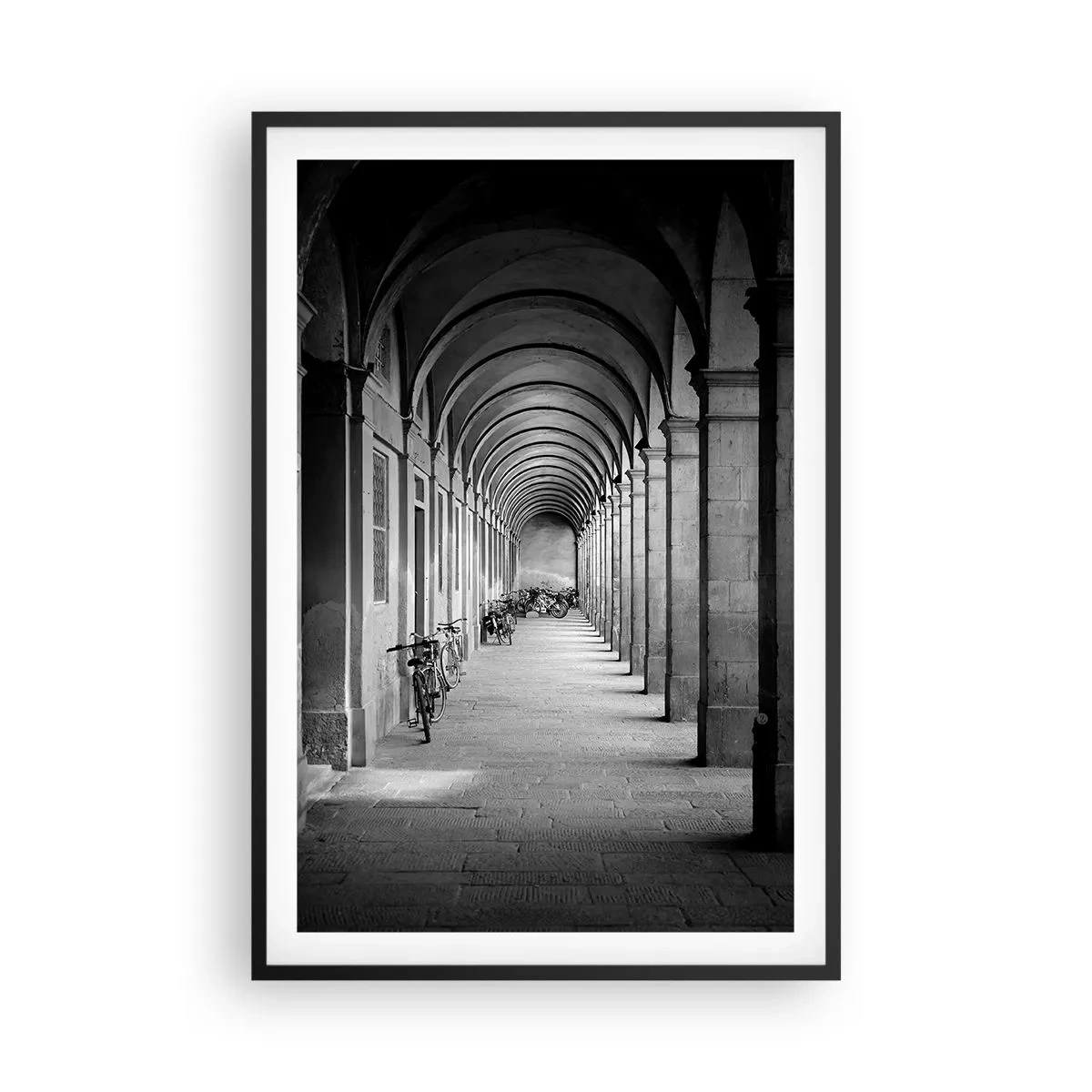 Poster in black frame - Under the Arcades - 61x91 cm