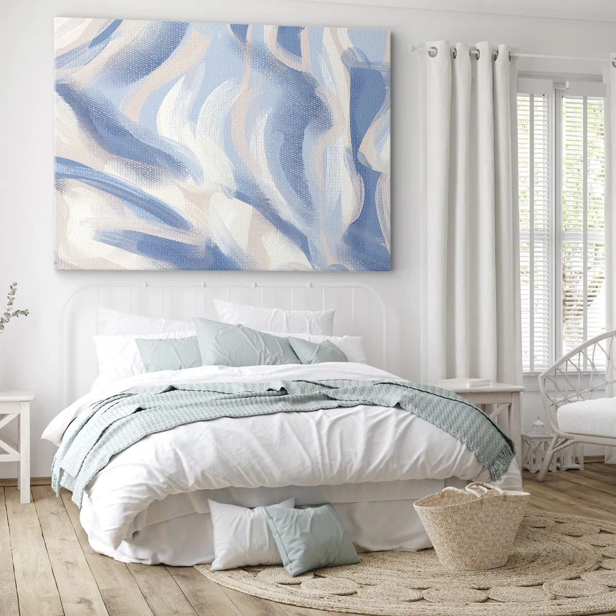 Canvas picture - Blue Waves - 120x80 cm