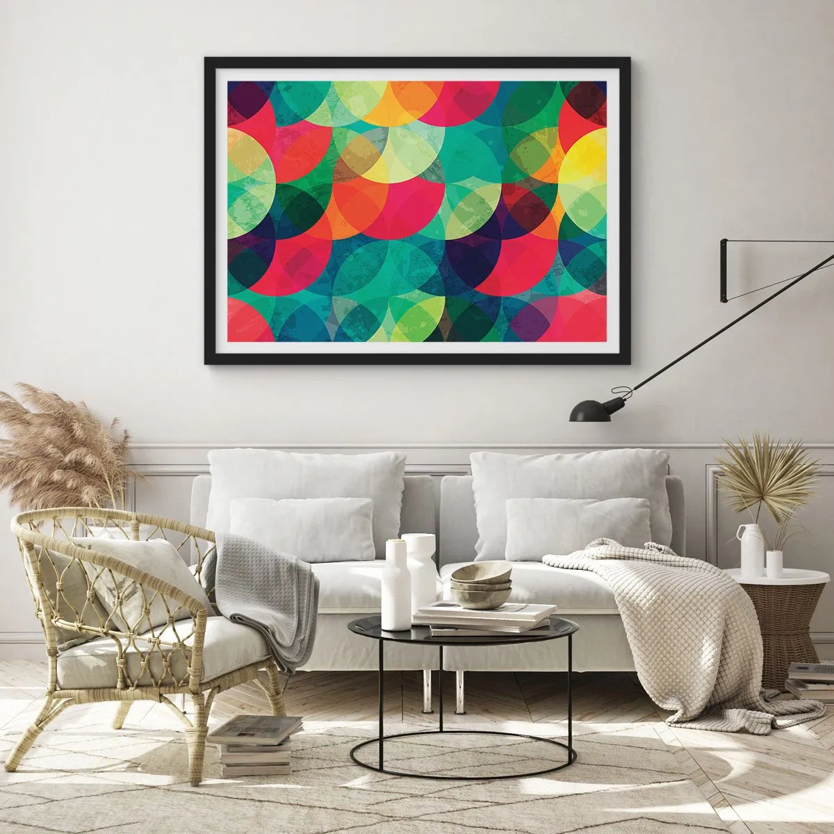 Poster in black frame - Into the Rainbow - 91x61 cm