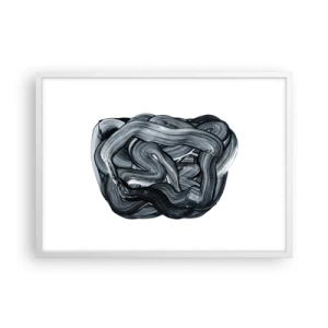 Poster in white frmae - It's Not So simple - 70x50 cm