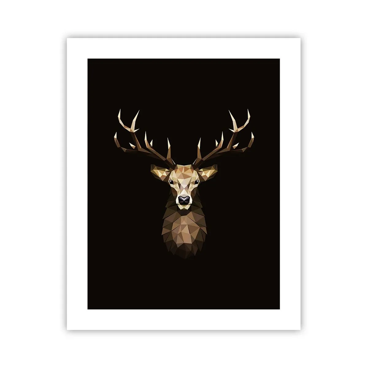 Poster - Cubist Deer - 40x50 cm